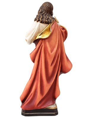 Imagem de Madeira Italiana Sagrado Coração de Jesus 30 cm-TerraCotta Arte Sacra