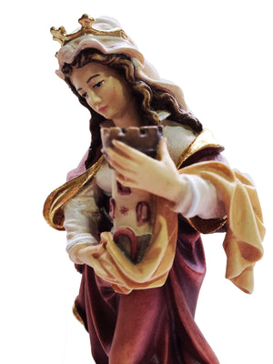 Imagem de Madeira Italiana Santa Bárbara 20 cm-TerraCotta Arte Sacra