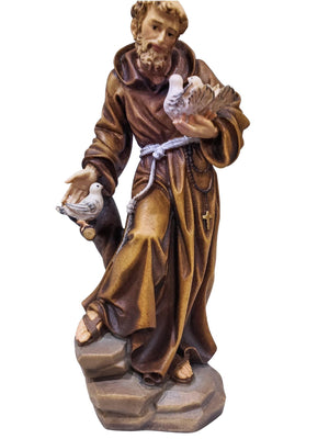 Imagem de Madeira Italiana São Francisco 19 cm-TerraCotta Arte Sacra