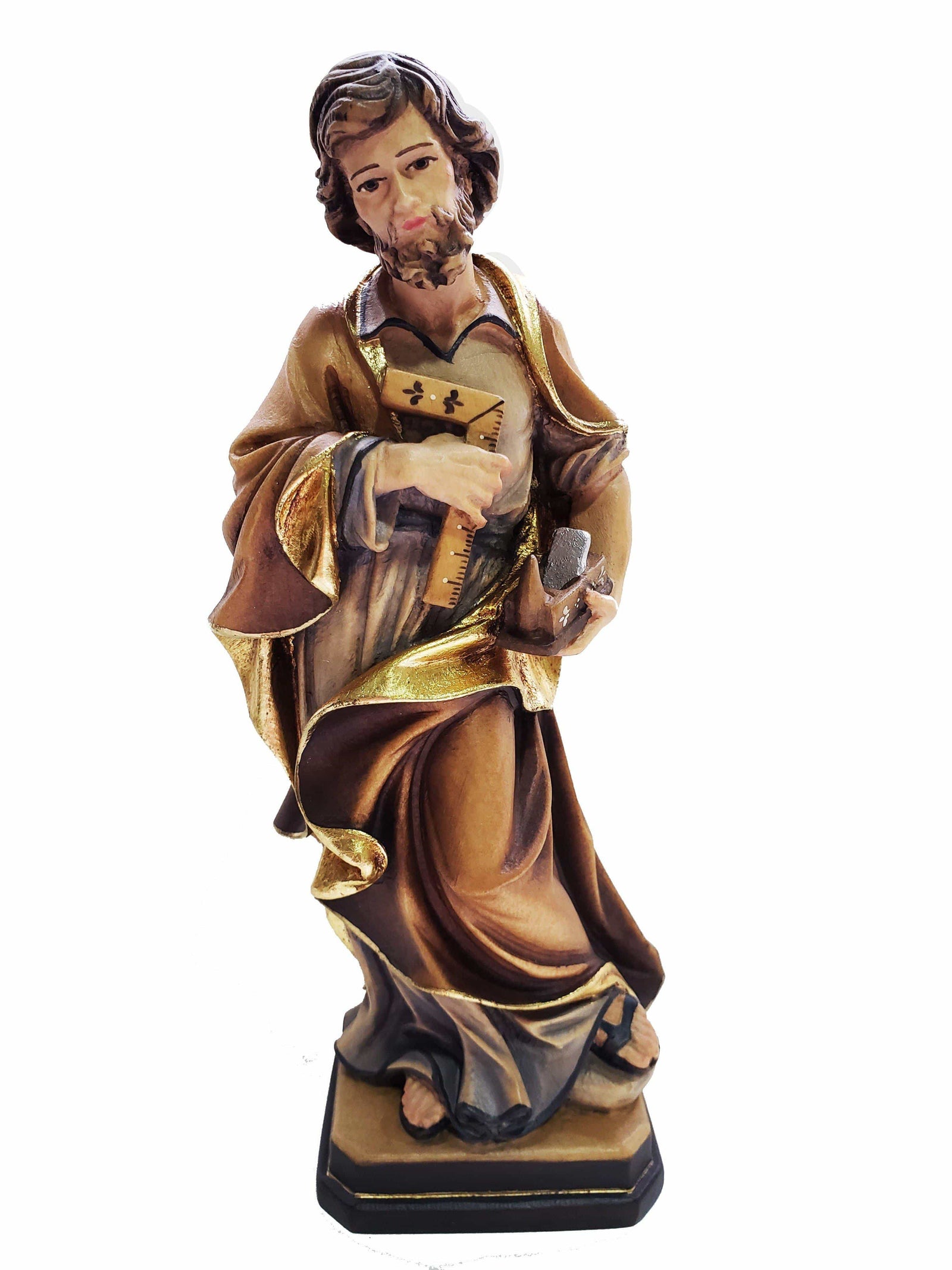 Imagem de Madeira Italiana São José Operário 20 cm-TerraCotta Arte Sacra