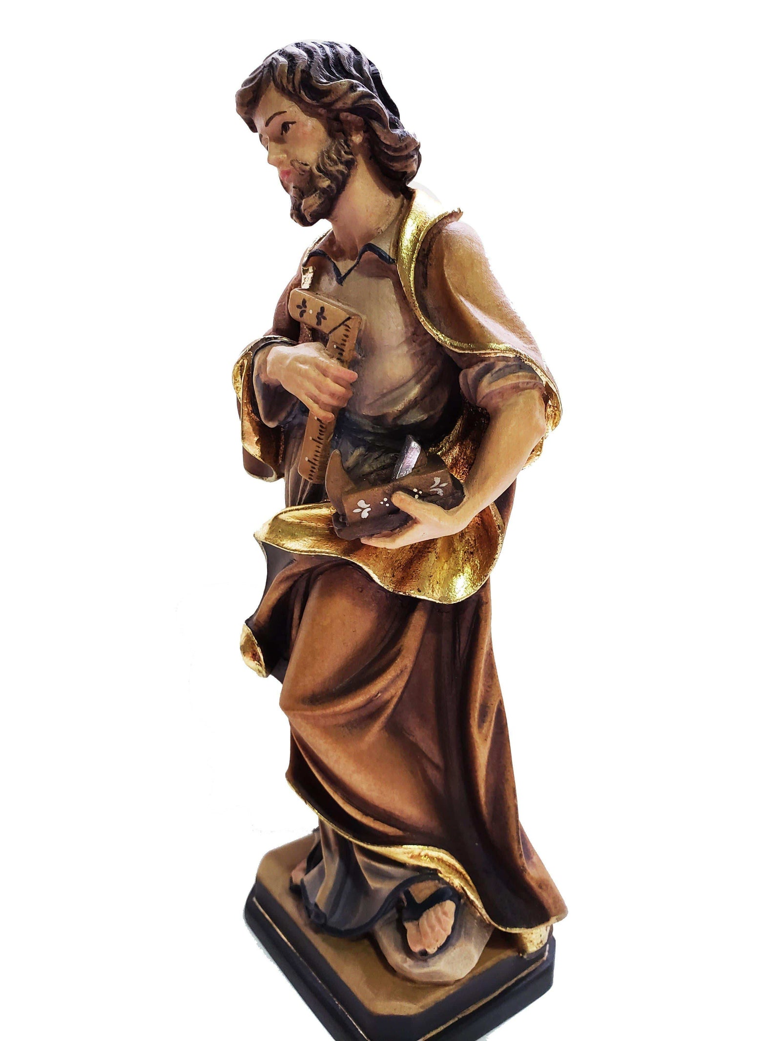 Imagem de Madeira Italiana São José Operário 20 cm-TerraCotta Arte Sacra