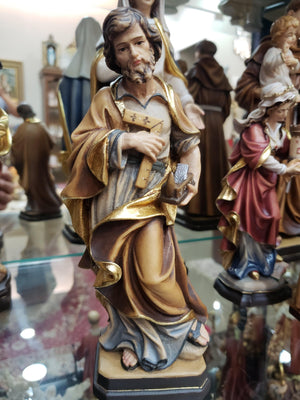 Imagem de Madeira Italiana São José Operário 20 cm-TerraCotta Arte Sacra