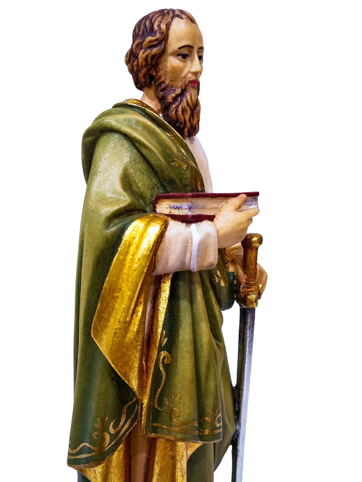 Imagem de Madeira Italiana São Paulo 20 cm-TerraCotta Arte Sacra