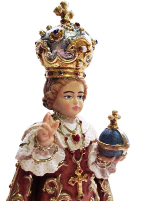 Imagem de Madeira Italiana do Menino Jesus de Praga 28 cm-TerraCotta Arte Sacra
