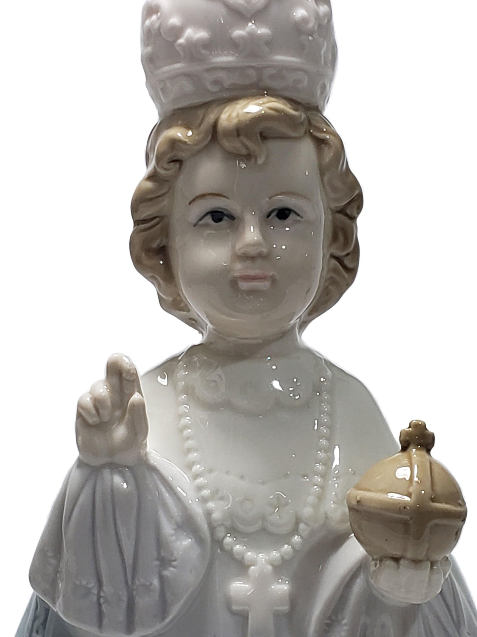 Imagem de Menino Jesus de Praga de Porcelana 22 cm-TerraCotta Arte Sacra