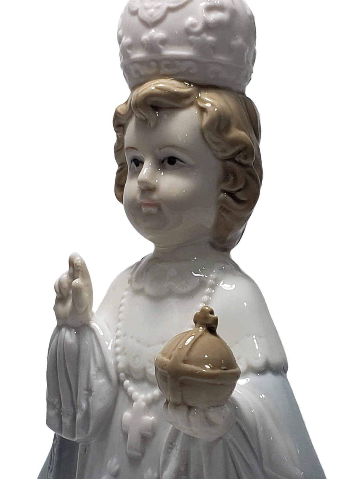 Imagem de Menino Jesus de Praga de Porcelana 22 cm-TerraCotta Arte Sacra