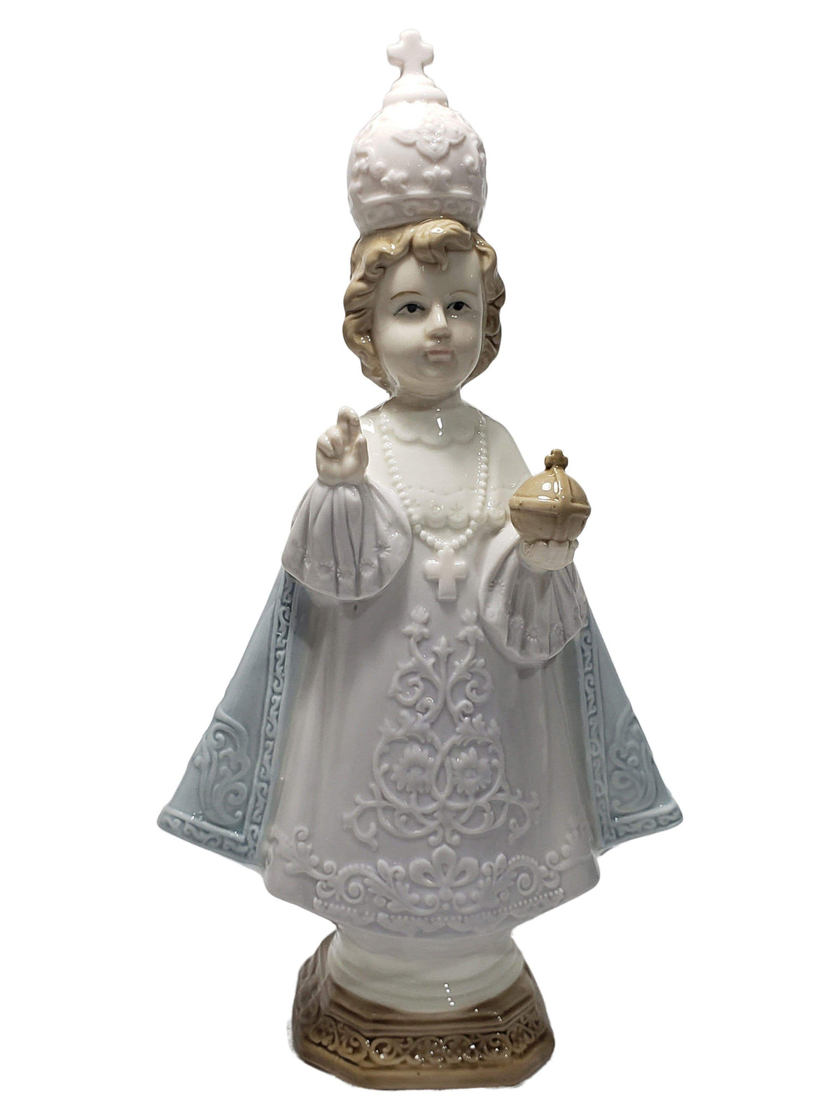 Imagem de Menino Jesus de Praga de Porcelana 22 cm-TerraCotta Arte Sacra