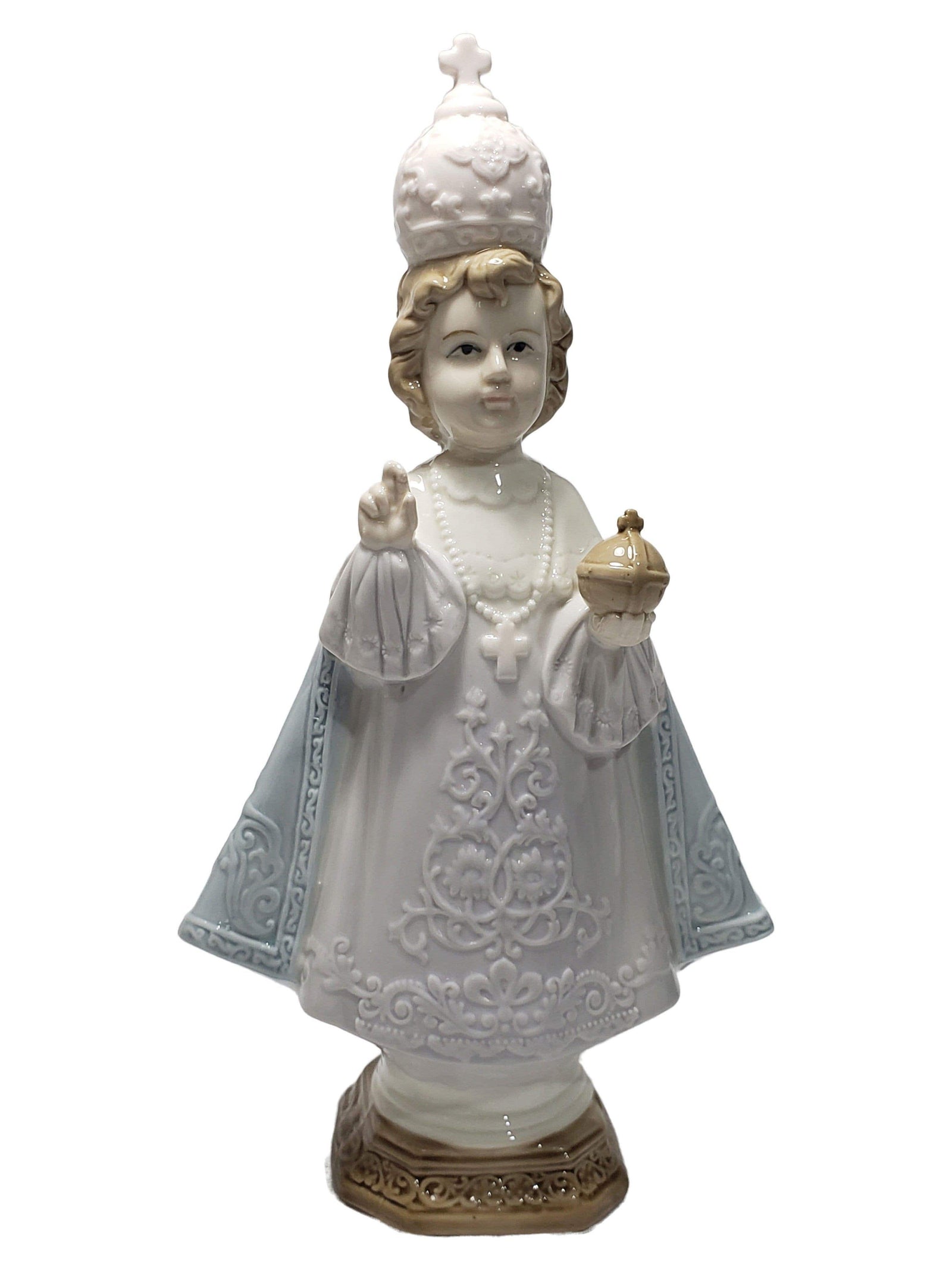 Imagem de Menino Jesus de Praga de Porcelana 22 cm-TerraCotta Arte Sacra