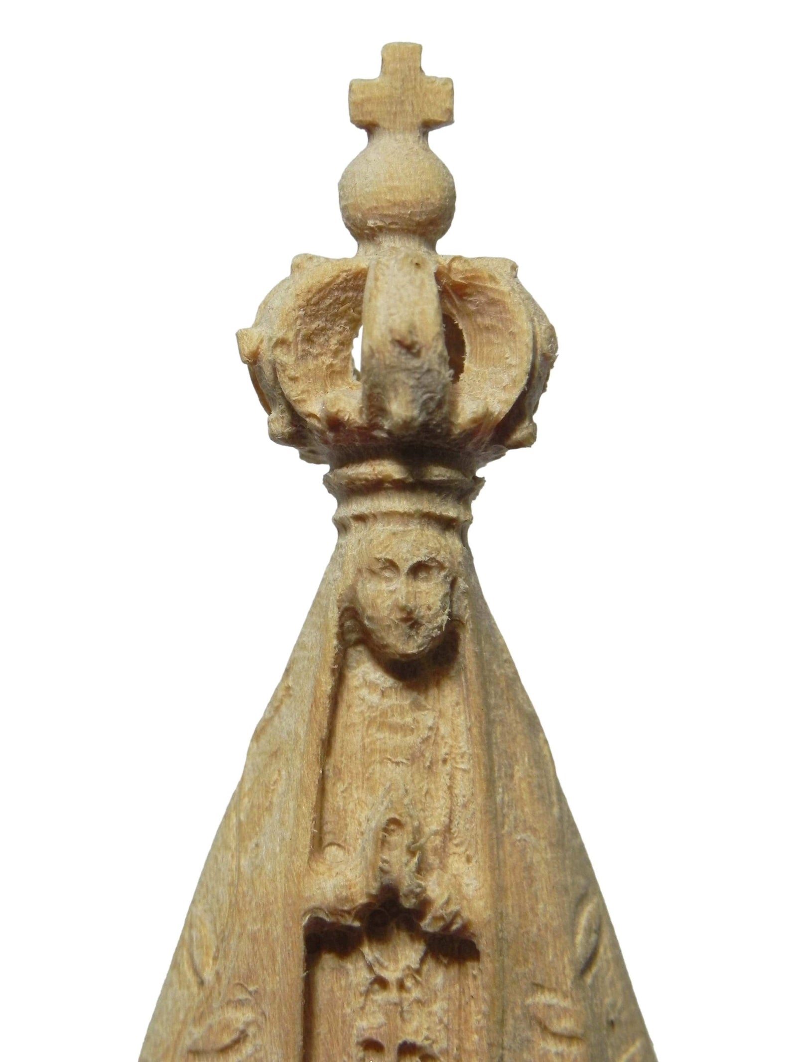 Imagem de Nossa Senhora Aparecida de Madeira 8 cm-TerraCotta Arte Sacra
