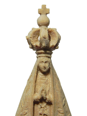 Imagem de Nossa Senhora Aparecida de Madeira 8 cm-TerraCotta Arte Sacra