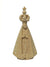 Imagem de Nossa Senhora Aparecida de Madeira 8 cm-TerraCotta Arte Sacra