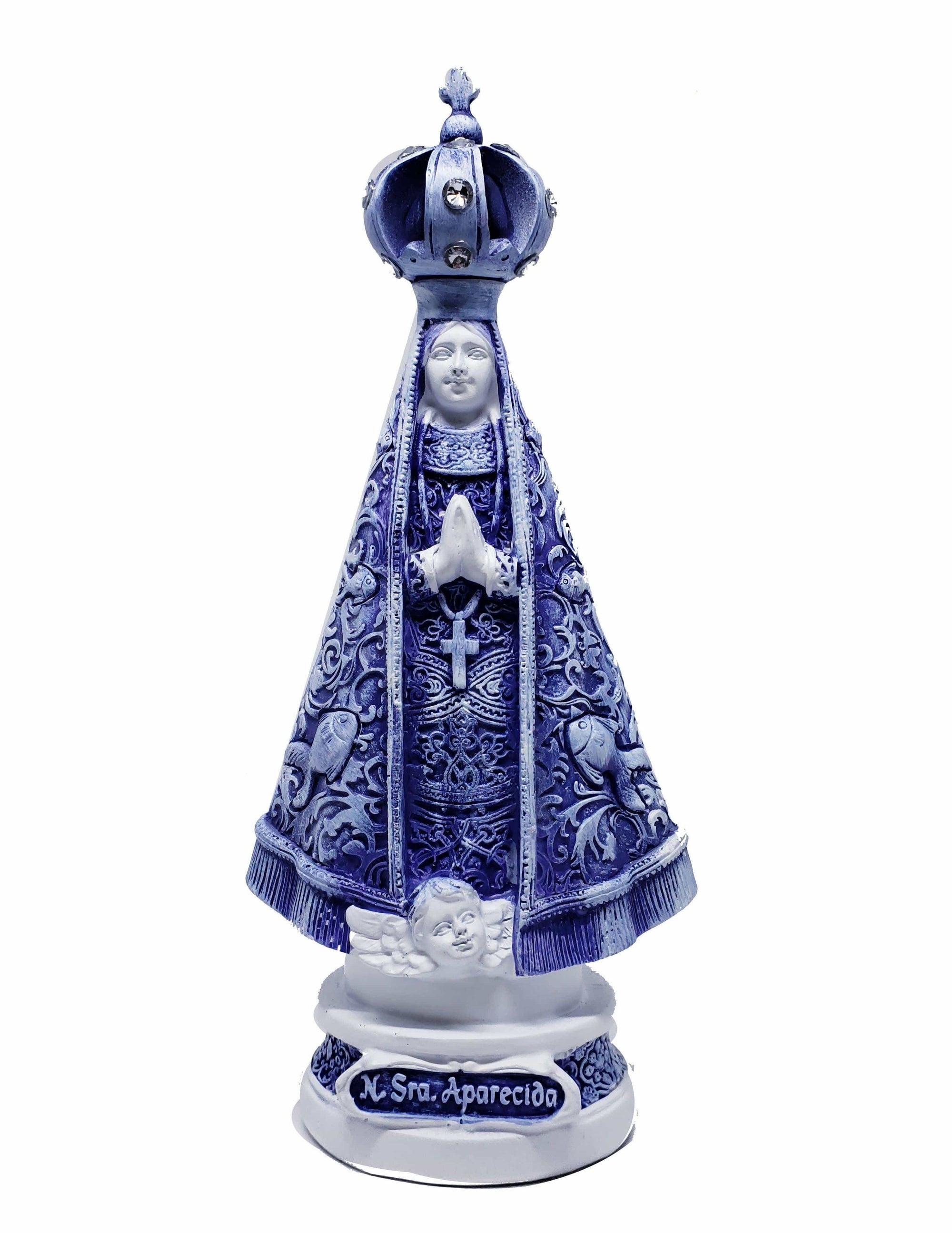 Imagem de Nossa Senhora Aparecida de Resina 17 cm-TerraCotta Arte Sacra