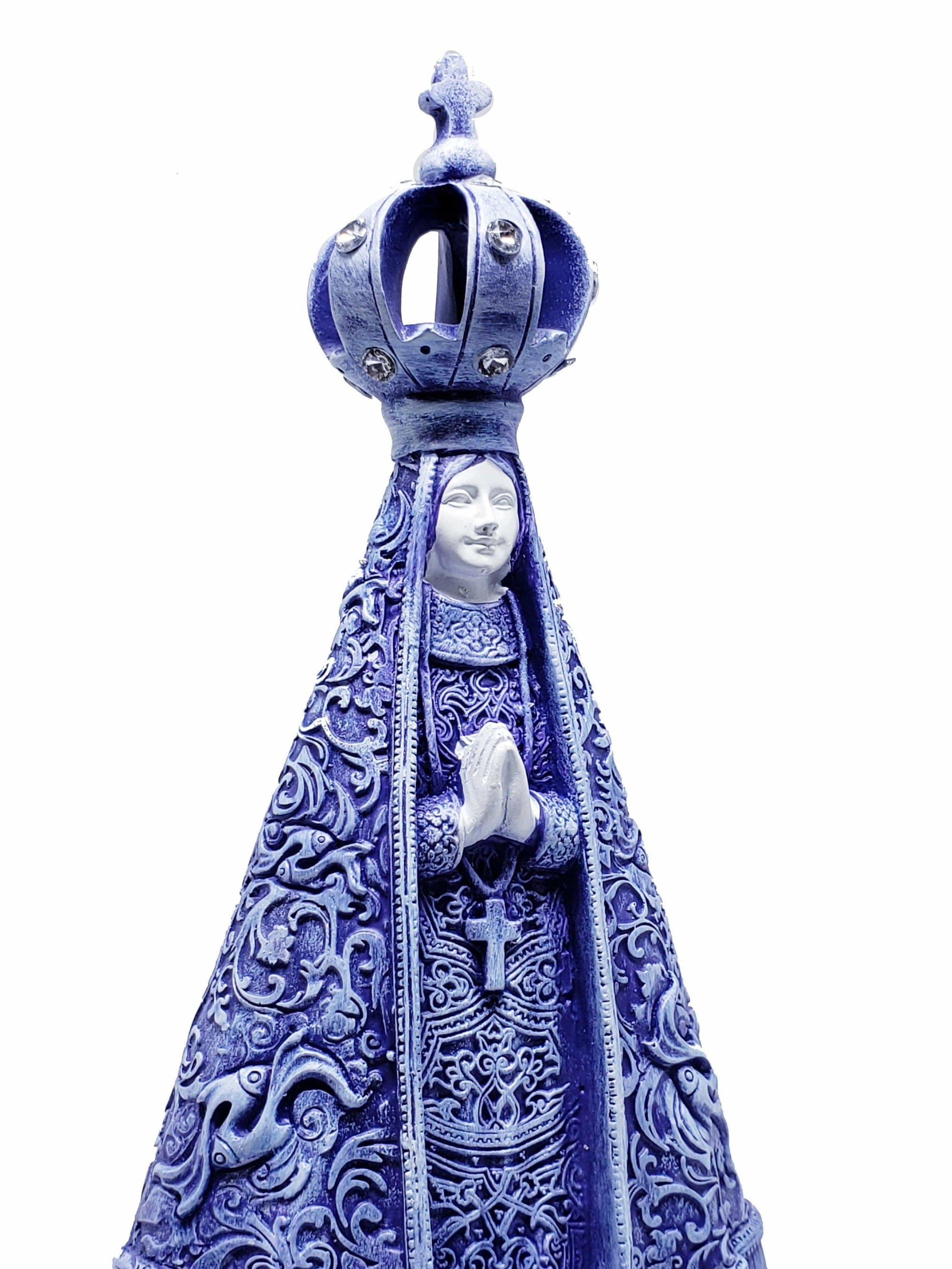 Imagem de Nossa Senhora Aparecida de Resina 22 cm-TerraCotta Arte Sacra