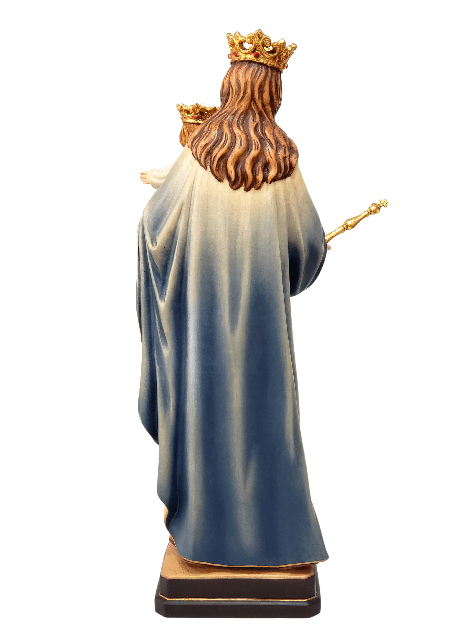 Imagem de Nossa Senhora Auxiliadora de Madeira Italiana 30 cm-TerraCotta Arte Sacra