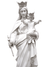 Imagem de Nossa Senhora Auxiliadora em Pó de Mármore 83 cm-TerraCotta Arte Sacra