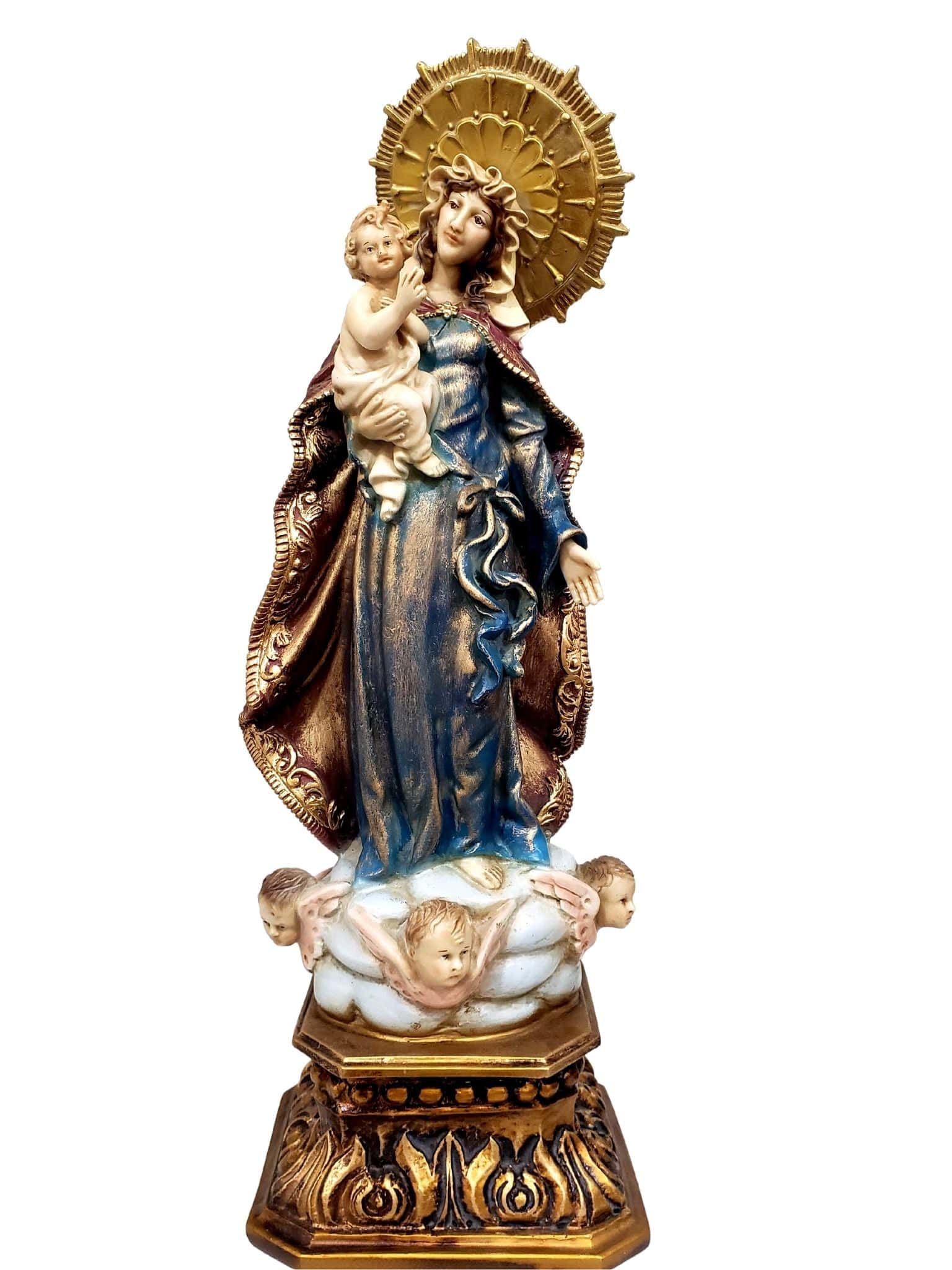 Imagem de Nossa Senhora Barroca de Portugal 47 cm-TerraCotta Arte Sacra