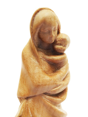 Imagem de Nossa Senhora Barroca em Madeira 7 cm-TerraCotta Arte Sacra