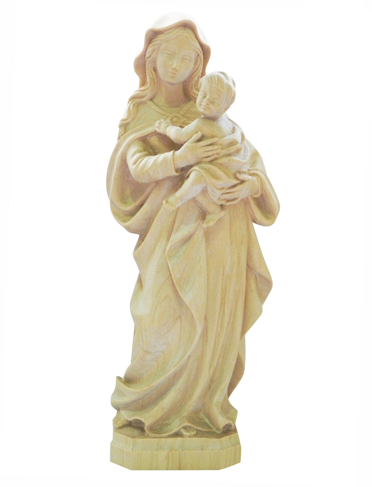Imagem de Nossa Senhora Barroca em Madeira 9 cm-TerraCotta Arte Sacra
