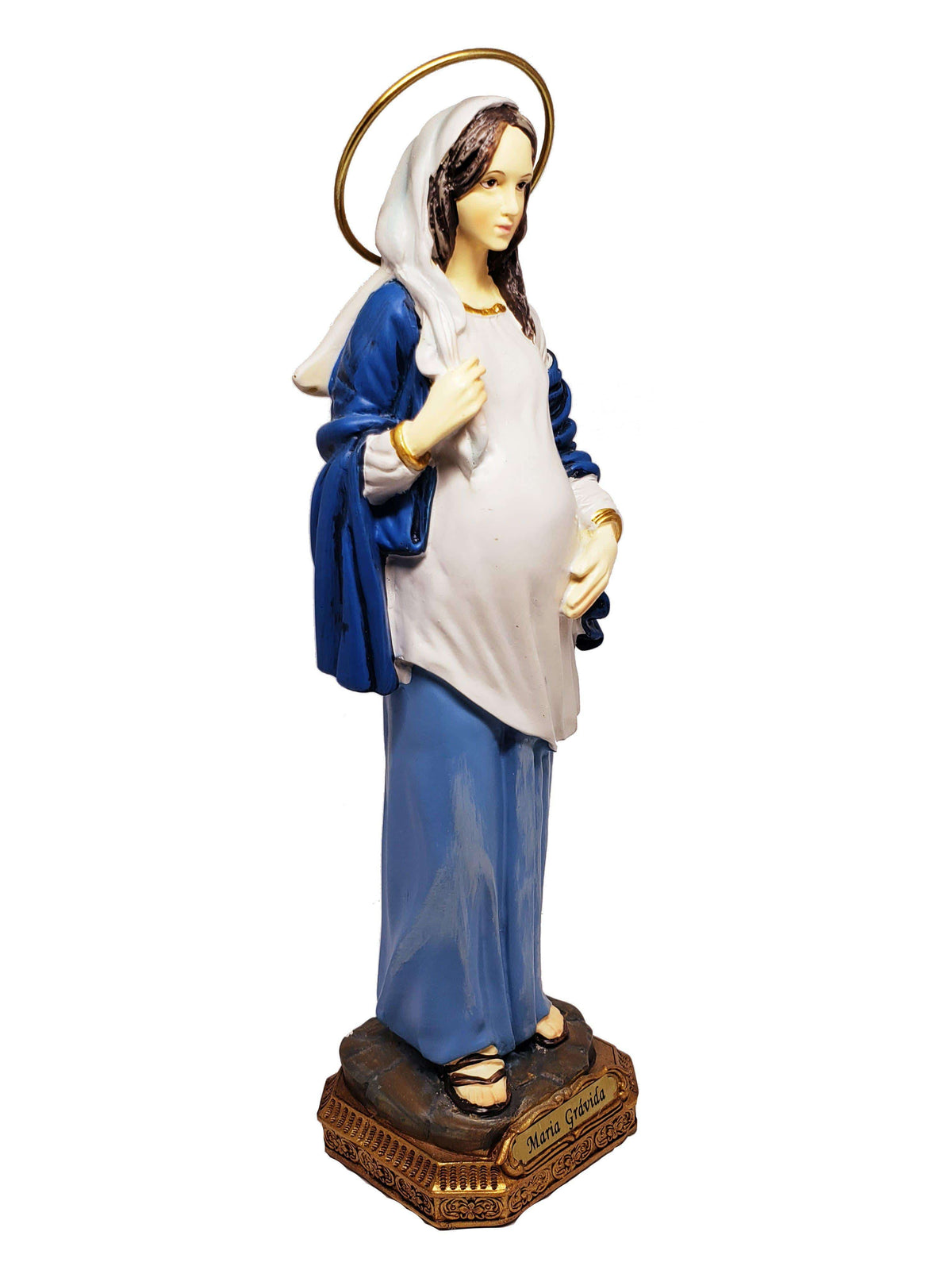 Imagem de Nossa Senhora Grávida de Resina 27 cm-TerraCotta Arte Sacra