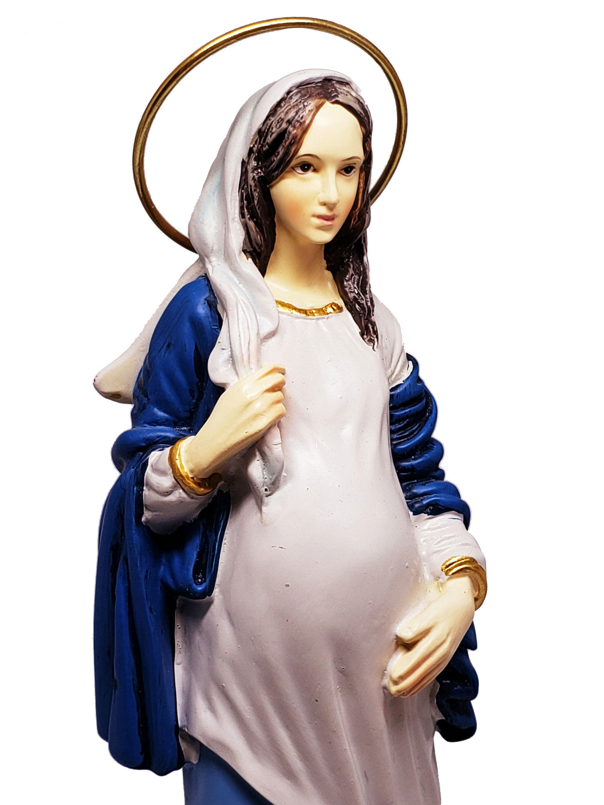 Imagem de Nossa Senhora Grávida de Resina 27 cm-TerraCotta Arte Sacra