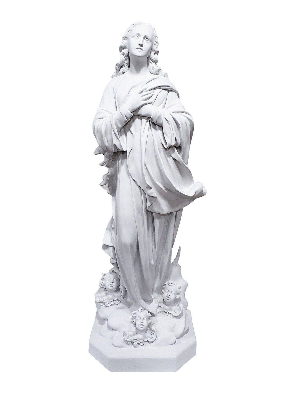 Imagem de Nossa Senhora Imaculada Conceição em Pó de Mármore 105 cm-TerraCotta Arte Sacra