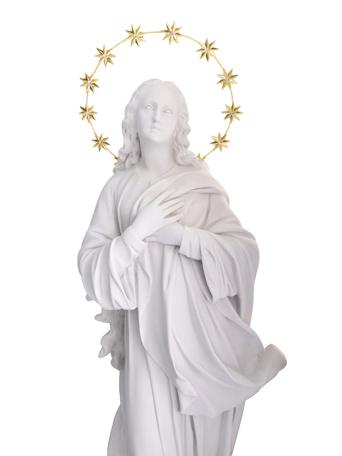 Imagem de Nossa Senhora Imaculada Conceição em Pó de Mármore 105 cm-TerraCotta Arte Sacra