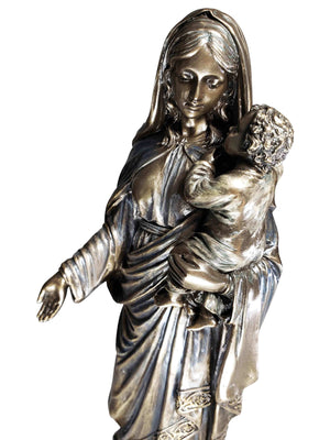 Imagem de Nossa Senhora com Acabamento em Bronze 29 cm-TerraCotta Arte Sacra
