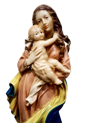 Imagem de Nossa Senhora com Jesus Portuguesa 44 cm-TerraCotta Arte Sacra