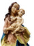Imagem de Nossa Senhora com Jesus Portuguesa 44 cm-TerraCotta Arte Sacra