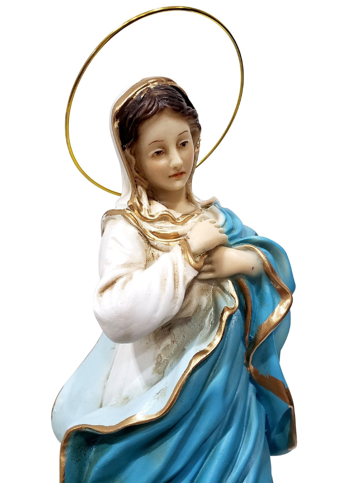 Imagem de Nossa Senhora da Conceição Barroca de Portugal 32 cm-TerraCotta Arte Sacra