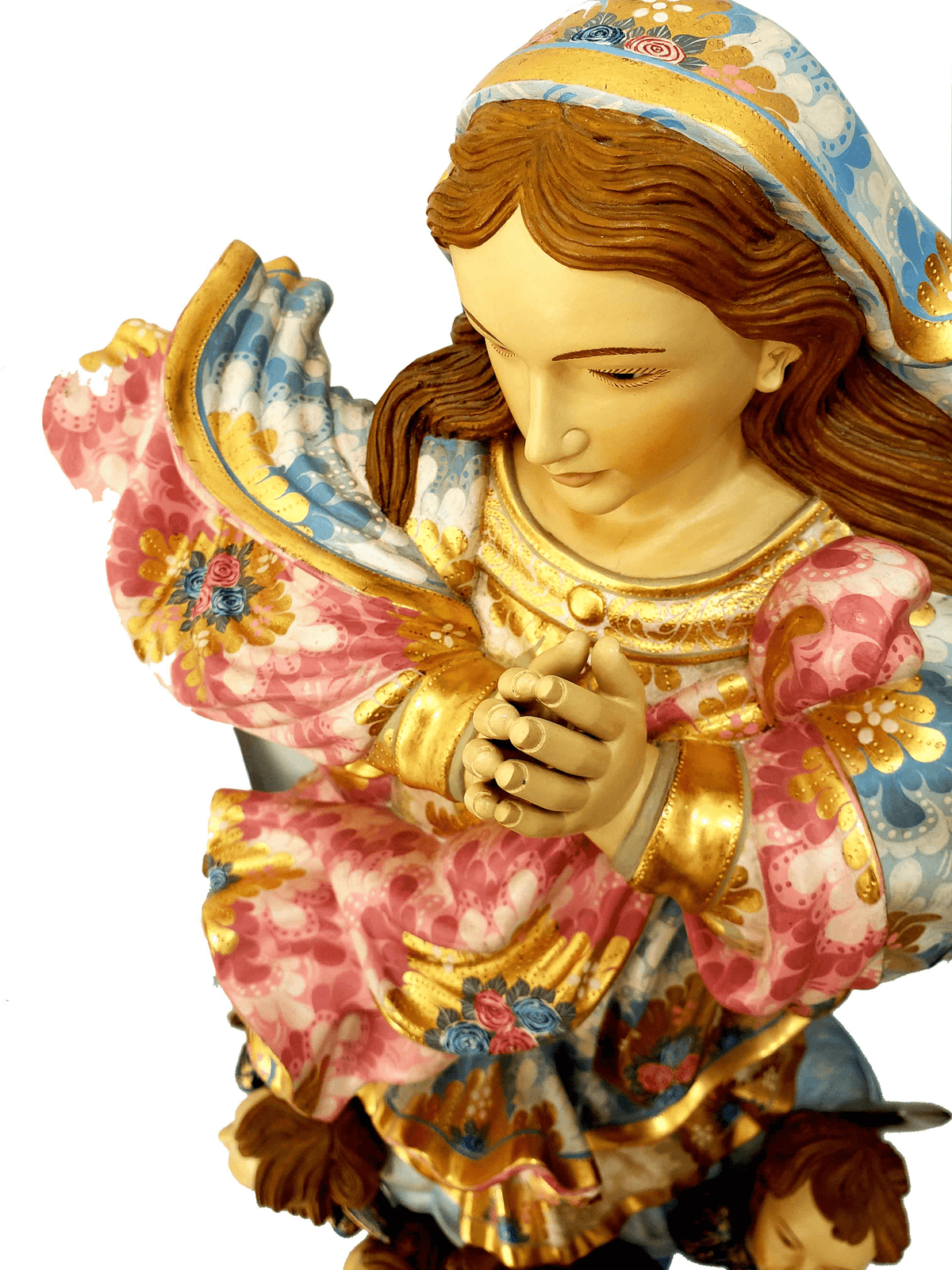 Imagem de Nossa Senhora da Conceição Policromada 85 cm-TerraCotta Arte Sacra
