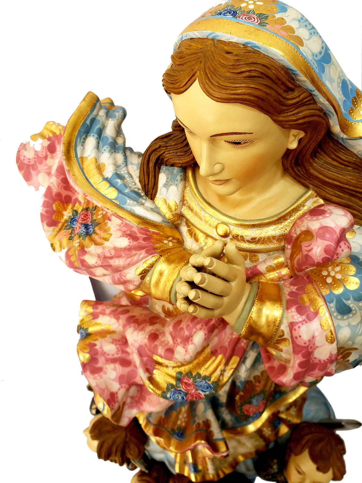 Imagem de Nossa Senhora da Conceição Policromada 85 cm-TerraCotta Arte Sacra