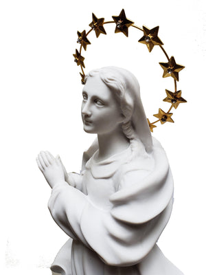 Imagem de Nossa Senhora da Conceição branca 50 cm-TerraCotta Arte Sacra