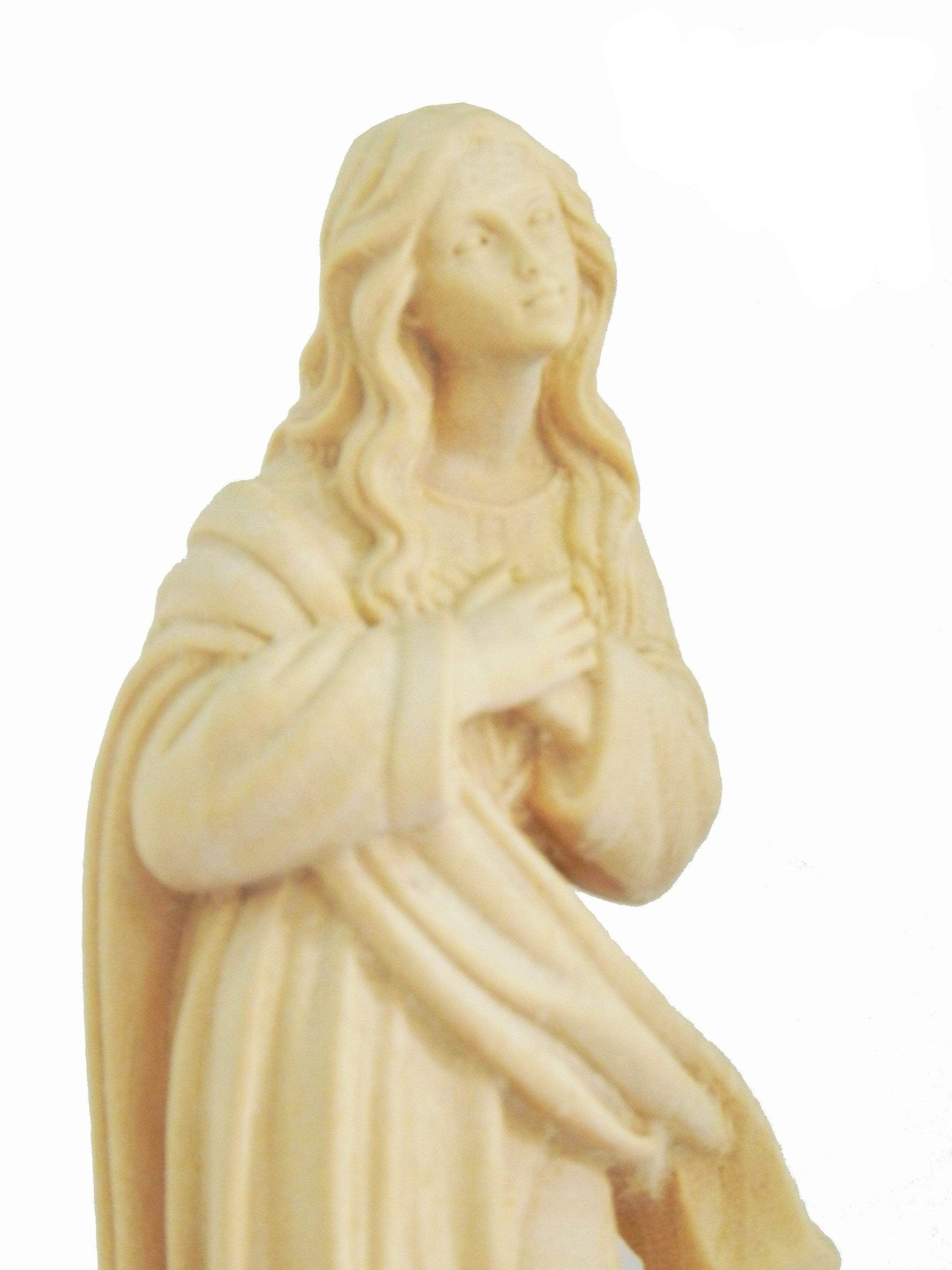 Imagem de Nossa Senhora da Conceição em Madeira 15 cm-TerraCotta Arte Sacra