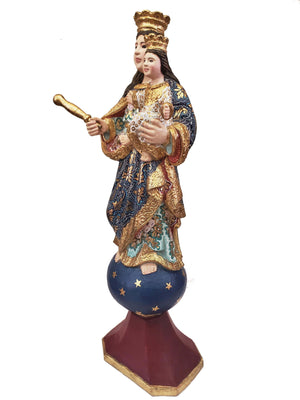 Imagem de Nossa Senhora da Guia Policromada 50 cm-TerraCotta Arte Sacra