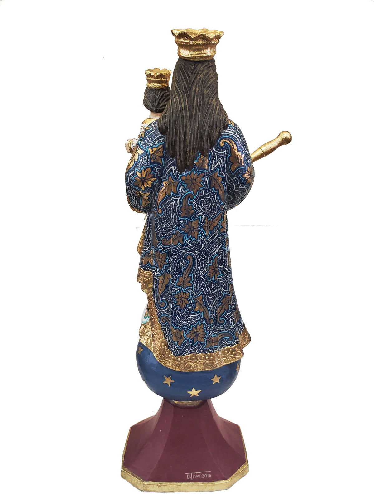 Imagem de Nossa Senhora da Guia Policromada 50 cm-TerraCotta Arte Sacra