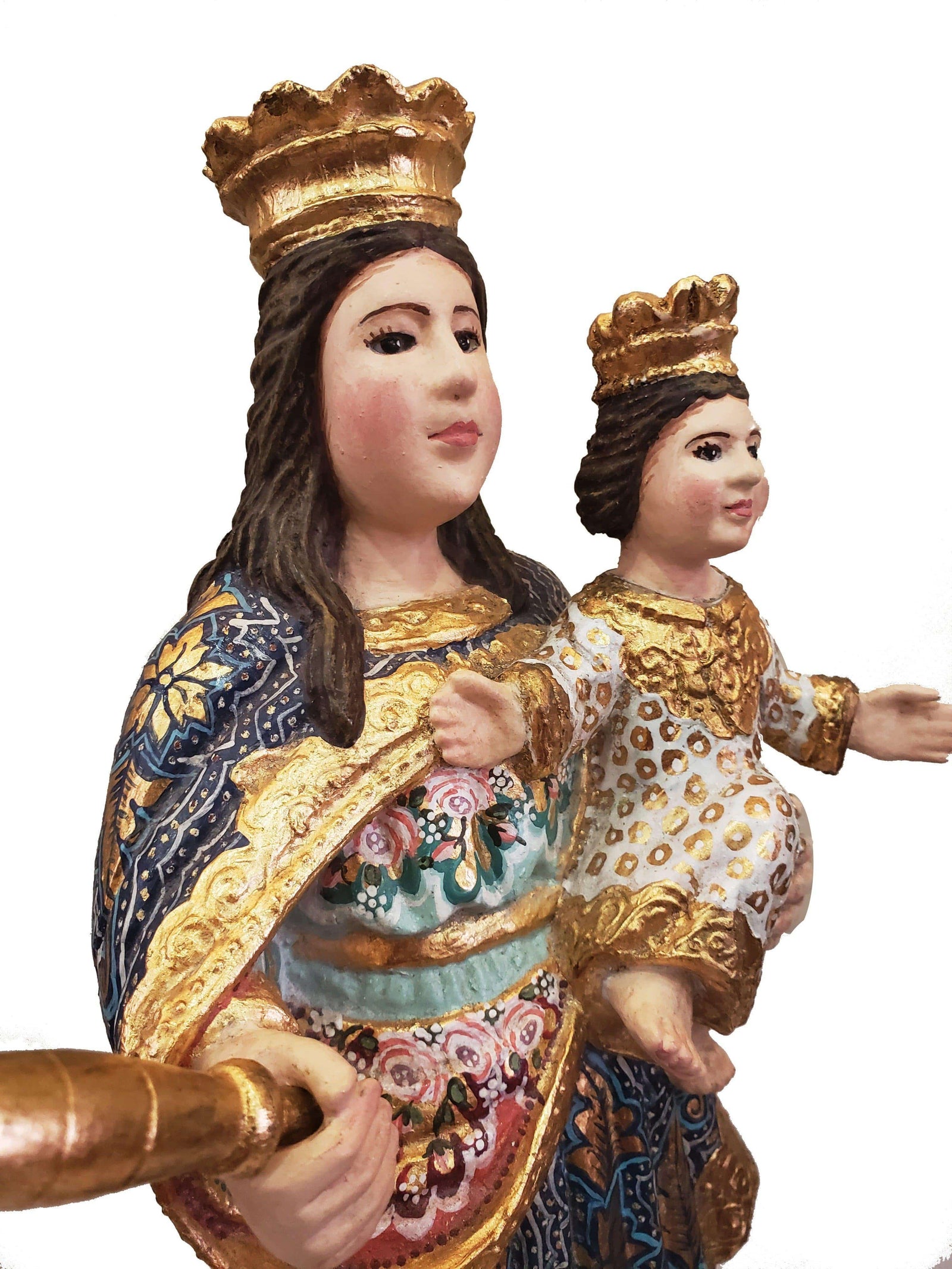 Imagem de Nossa Senhora da Guia Policromada 50 cm-TerraCotta Arte Sacra