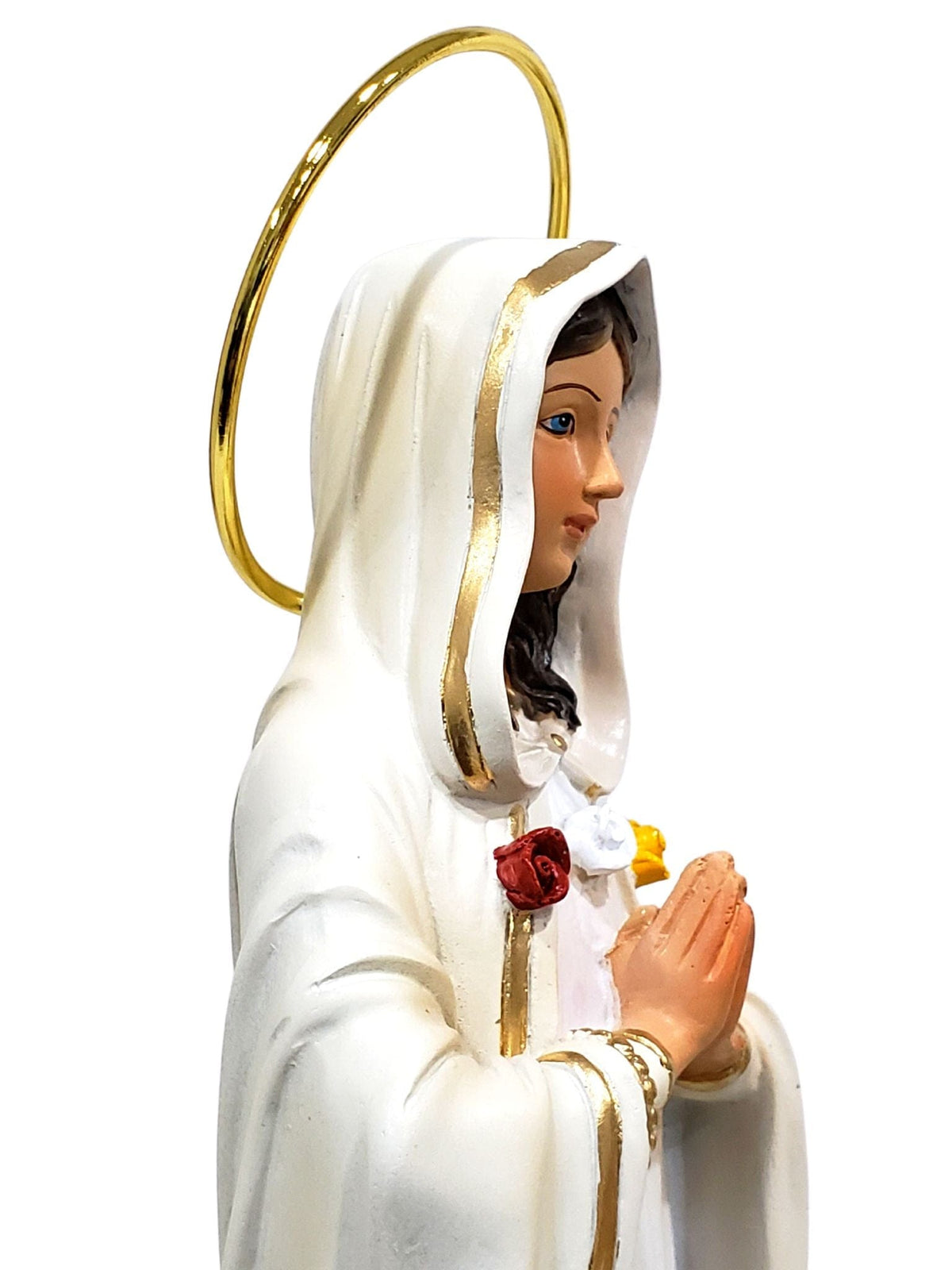 Imagem de Nossa Senhora da Rosa Mística em Resina de 30 cm-TerraCotta Arte Sacra
