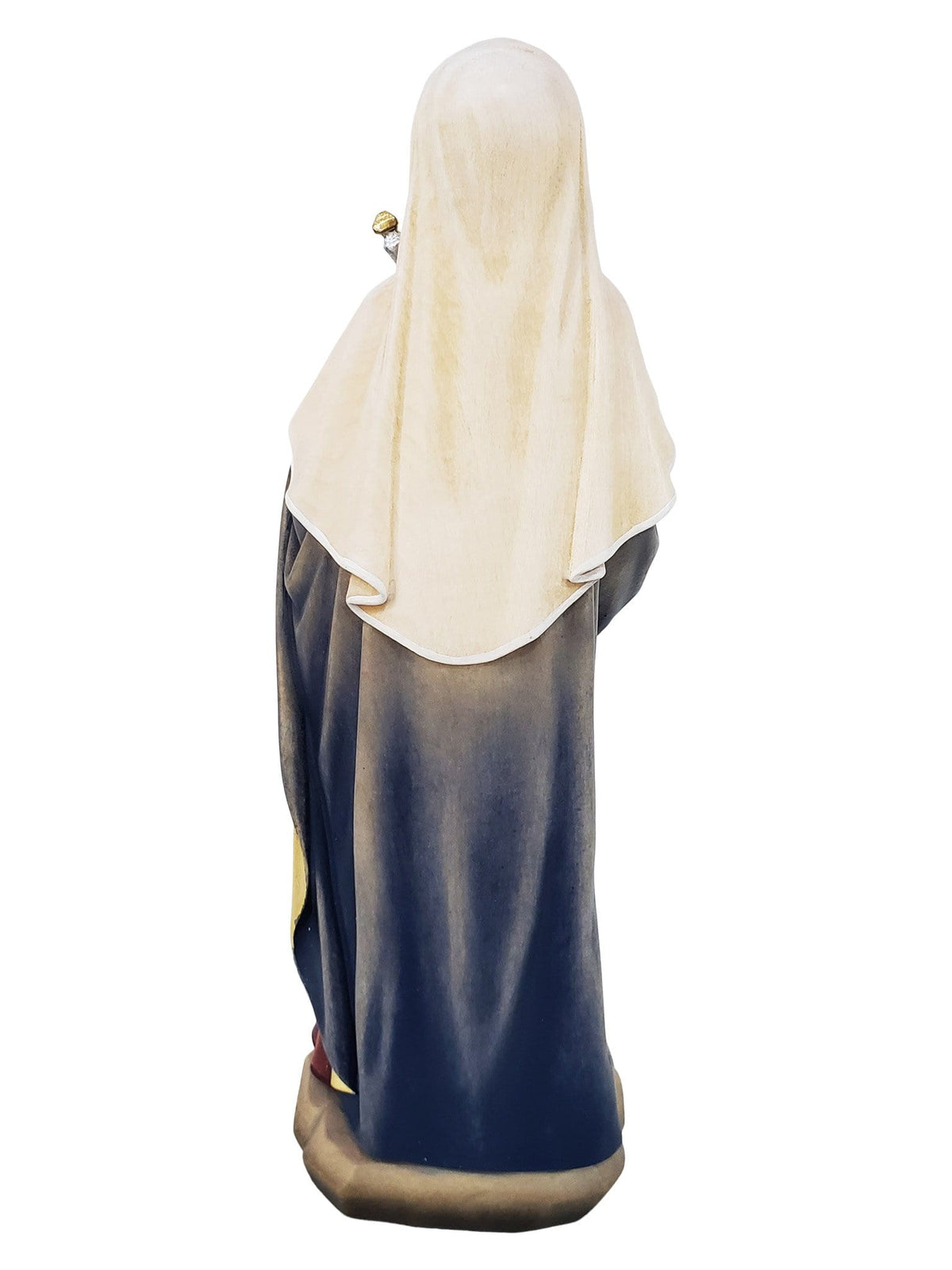 Imagem de Nossa Senhora das Dores com Espada de Madeira Italiana 30 cm-TerraCotta Arte Sacra