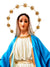 Imagem de Nossa Senhora das Graças com Olhos de Vidro em Pó de Mármore 105 cm-TerraCotta Arte Sacra