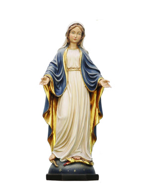 Imagem de Nossa Senhora das Graças de Madeira Italiana 30 cm-TerraCotta Arte Sacra