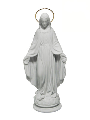 Imagem de Nossa Senhora das Graças de Pó de Mármore de 15 cm-TerraCotta Arte Sacra
