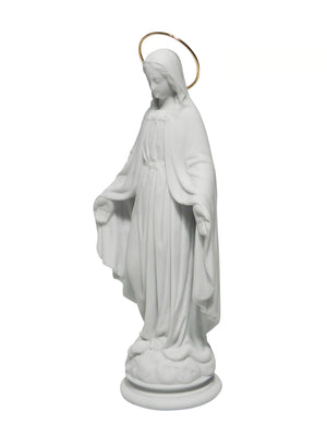 Imagem de Nossa Senhora das Graças de Pó de Mármore de 15 cm-TerraCotta Arte Sacra