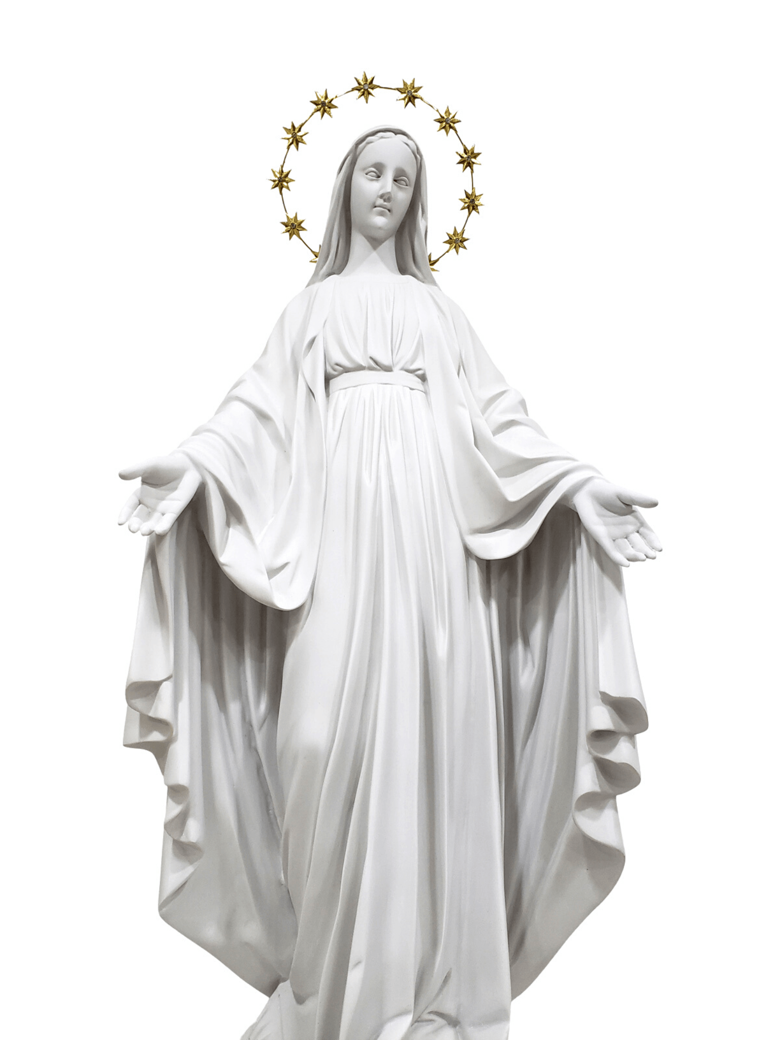 Imagem de Nossa Senhora das Graças de Pó de Mármore de 82 cm-TerraCotta Arte Sacra