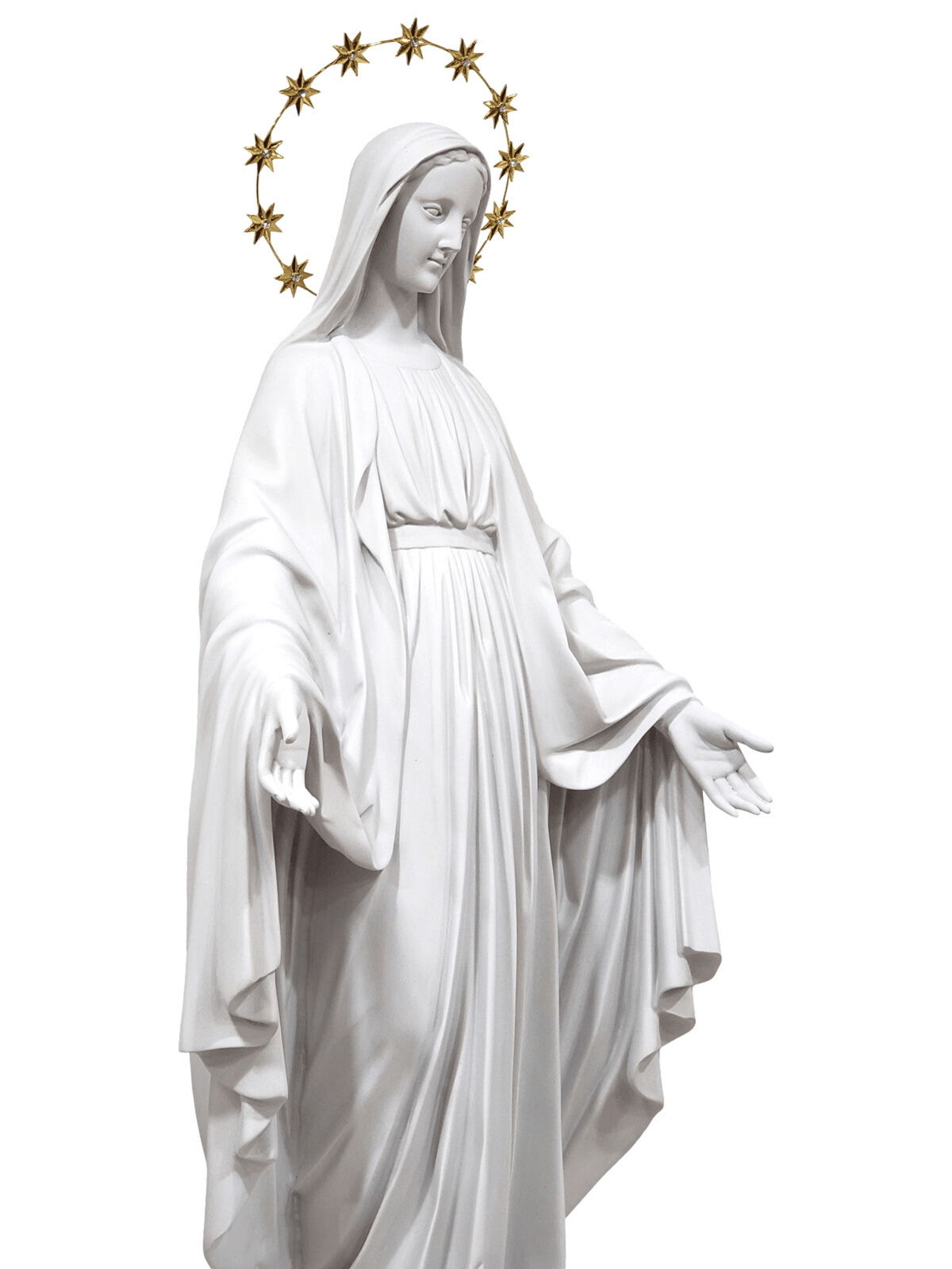 Imagem de Nossa Senhora das Graças de Pó de Mármore de 82 cm-TerraCotta Arte Sacra