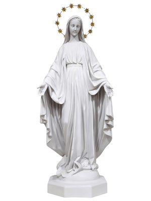 Imagem de Nossa Senhora das Graças de Pó de Mármore de 82 cm-TerraCotta Arte Sacra