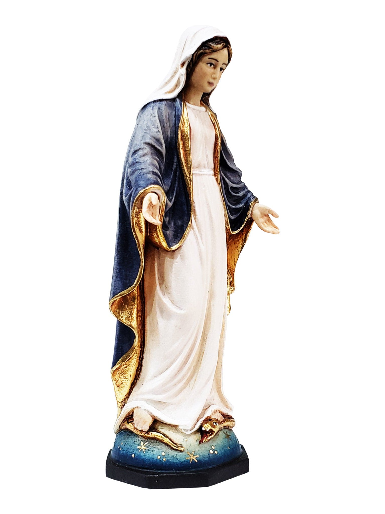 Imagem de Nossa Senhora das Graças em Madeira Italiana 15cm-TerraCotta Arte Sacra