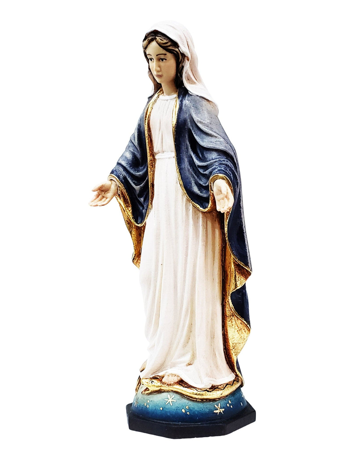 Imagem de Nossa Senhora das Graças em Madeira Italiana 19 cm-TerraCotta Arte Sacra