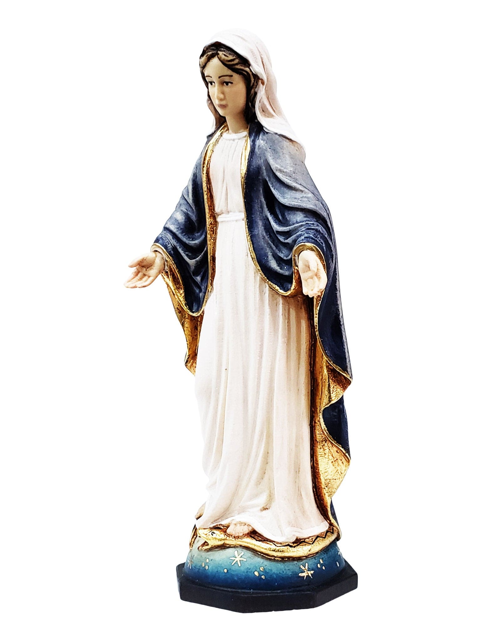 Imagem de Nossa Senhora das Graças em Madeira Italiana 19 cm-TerraCotta Arte Sacra