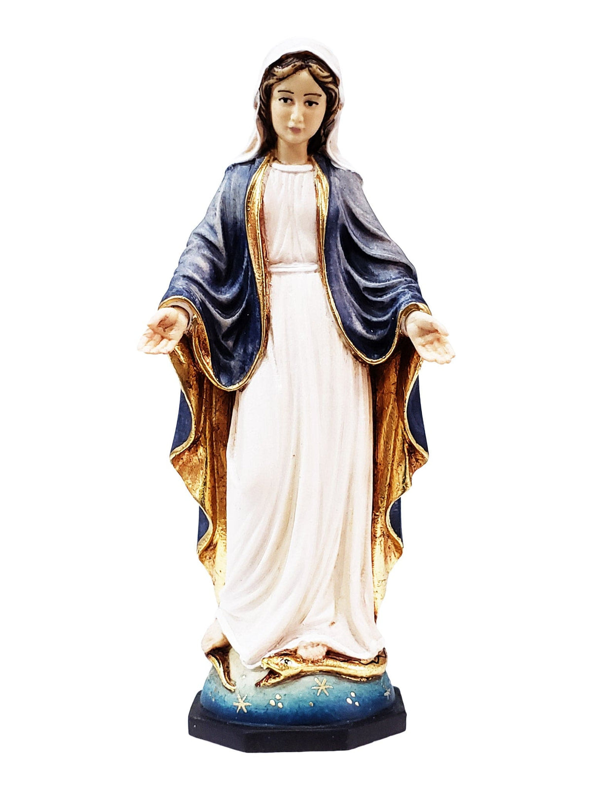 Imagem de Nossa Senhora das Graças em Madeira Italiana 19 cm-TerraCotta Arte Sacra